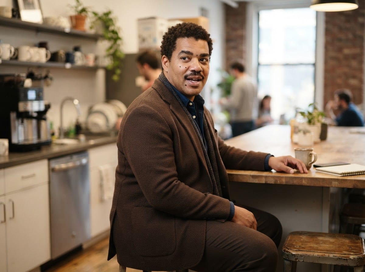 Portrait of David Okonjo, an AI user