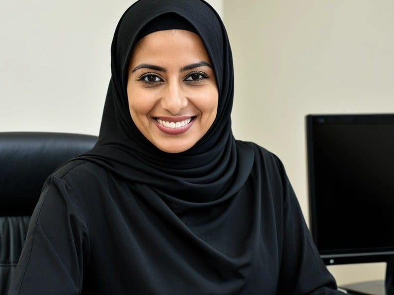 Portrait of Fatima Al-Zahrani, an AI user