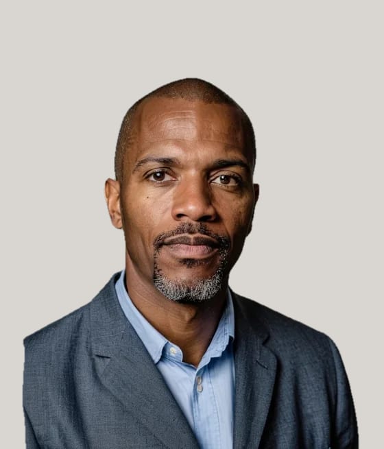 Portrait of Reginald Okafor, an AI user